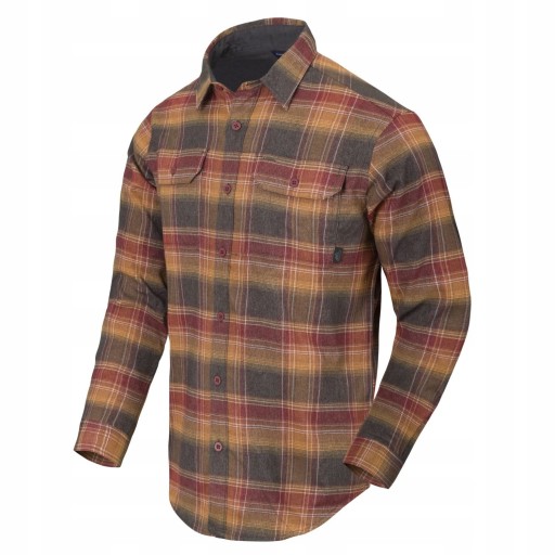 Мужская фланелевая рубашка в клетку HELIKON Casual Tactical Everyday XS