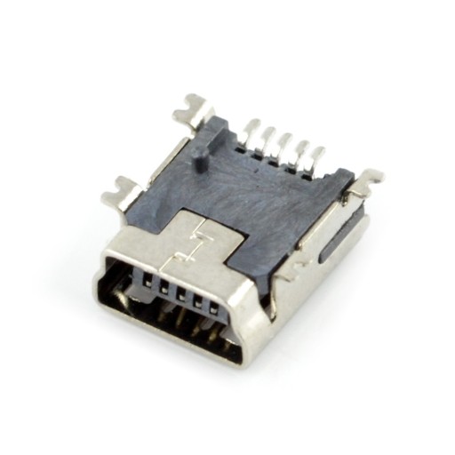 Розетка MiniUSB тип B - SMD - 5 шт.