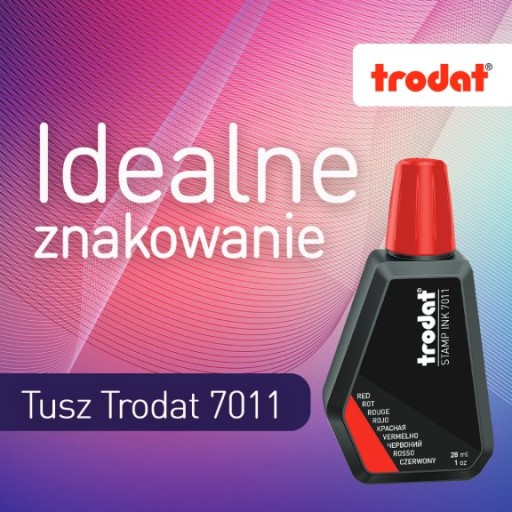 Чернила красные штемпельные 28 мл Trodat 7011 отличные