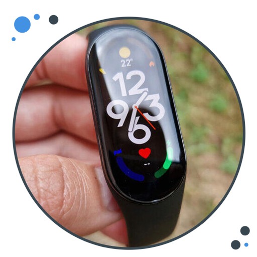 ГИБРИДНОЕ СТЕКЛО для XIAOMI MI BAND 7 (лучше ЗАЩИТНОЙ ФОЛЬГИ для BAND)