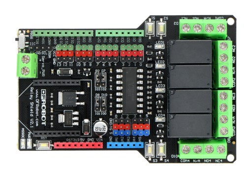 Реле DFRobot Relay Shield для Arduino v2.1