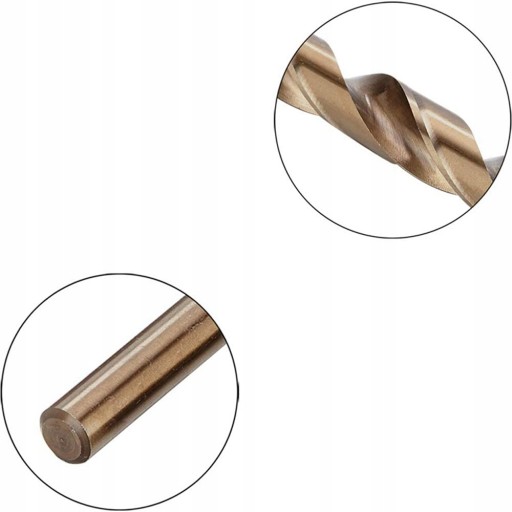 6.70mm pełna specyfikacja 0.5-20mm HSS M35 powleka