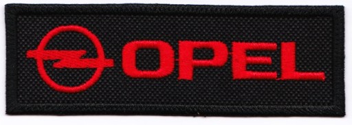 Нашивка ВАР OPEL 11х3,5 см черно-красно-красная