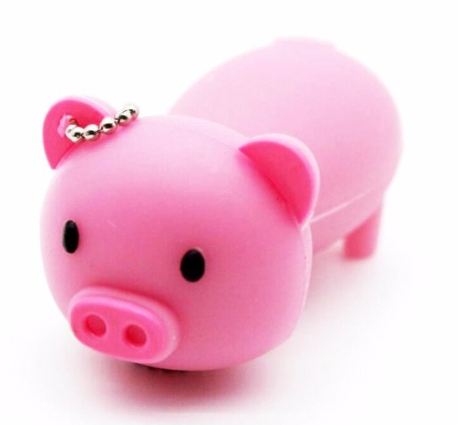 РЕЗИНОВЫЙ ДИСК PIG PITT, 64 ГБ, USB-БРЕЛОК-ПАМЯТЬ, ПОДАРОК