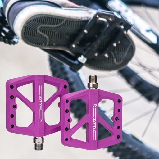 1 пара подшипников MTB, педали для горного велосипеда, платформа, нейлон Du Purple g