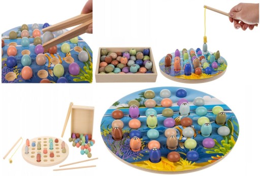 Деревянная игра-рыбалка CAT MONTESSORI