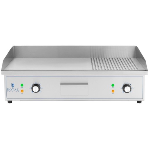 GRILL ELEKTRYCZNY RYFLOWANY / GŁADKI 10 mm 3000 W