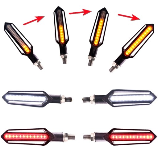 Динамические поворотники плюс СТОП 2 шт. 24LED
