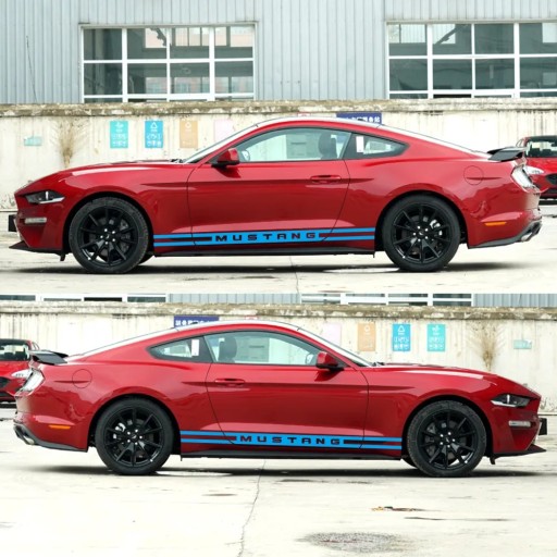 Racing Sports Car Stickers Stylish Auto Long Side Stripe Decals Vinyl Film