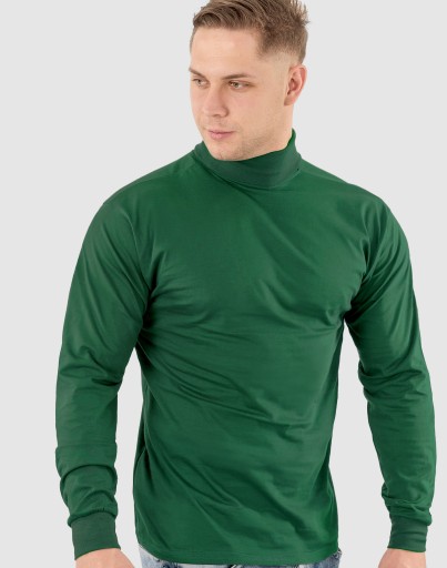 Elegancki Sweter Golf Męski Golfy WXM r L zielony
