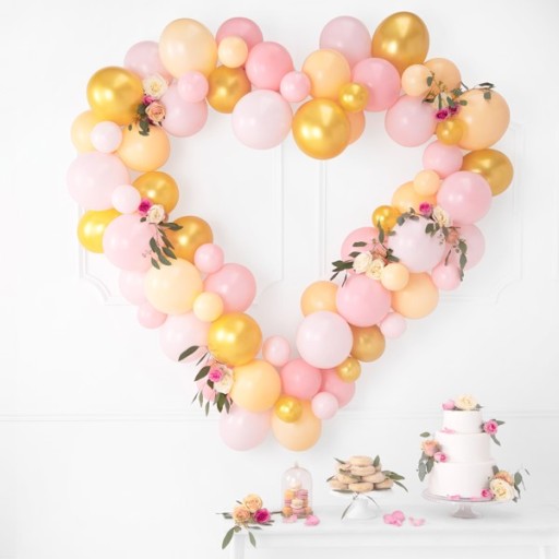 BALONY RÓŻOWE PASTELOWE NA ŚLUB WESELE KOMUNIA DUŻE DO GIRLAND 30 CM 10 SZT