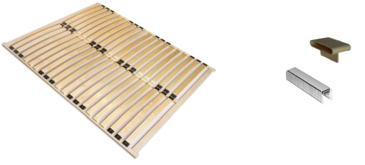 STELAŻ DO ŁÓŻKA DREWNIANY 160x200cm BASIC-FRAME DUAL
