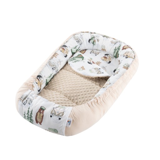 РУЧКА BABY COCOON NEST, ХЛОПОК МИНКИ, НАБОР, 5 ПРЕДМЕТОВ, БОЛЬШОЙ XXL