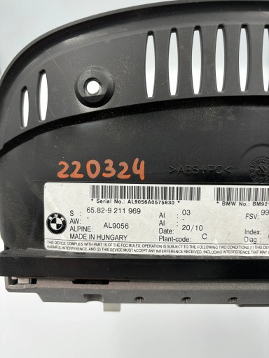 BMW 3 E90 E91 9211969 Экран монитора CIC