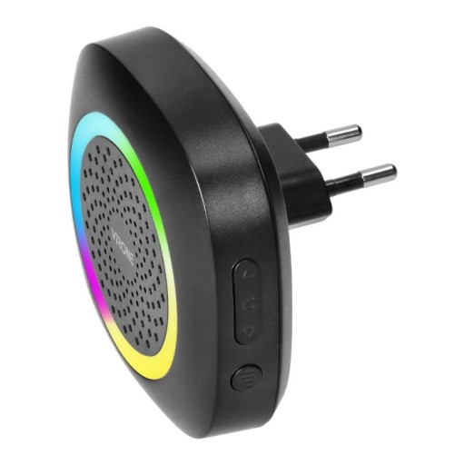 Virone Bezprzewodowy Dzwonek do Drzwi PELA do Gniazdka LED RGB 300m Czarny