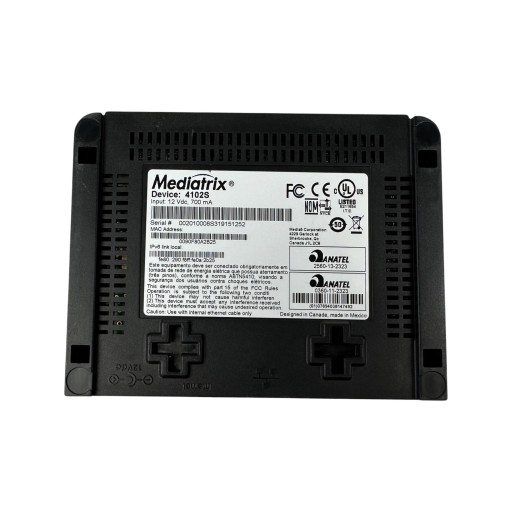 VoIP-шлюз Mediatrix 4102S 12В 0,7А Черный