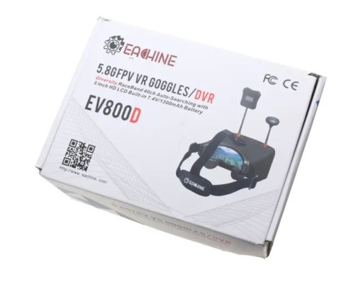 ОЧКИ FPV EACHINE EV800D HD 800x480 DVR 5.8G 40CH