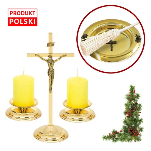 Komplet kolędowy zestaw kolędowy - stal nierdzewna - MISECZKA I KROPIDŁO