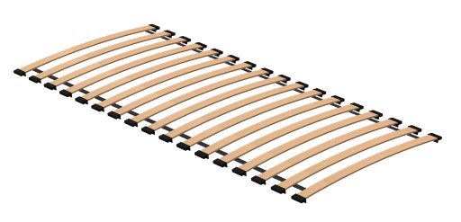 Bukowa listwa sprężynująca wkład do łóżka stelaża pod materac 895x53x8