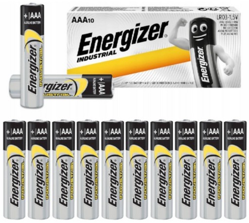 10 шт. батареек ENERGIZER INDUSTRIAL LR3 AAA