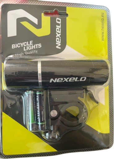LAMPKA ROWEROWA LED PRZEDNIA NEXELO OŚWIETLENIE ROWEROWE PREMIUM 2 FUNKCJE