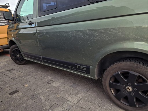 Наклейки на боковые полосы VW T5 Transporter