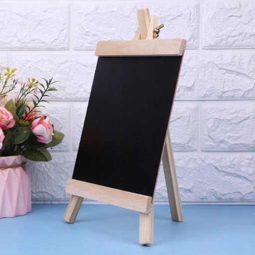 МЕЛОВАЯ ДОСКА, МАЛЕНЬКАЯ ДЕРЕВЯННАЯ EASY, 20 x 36 см
