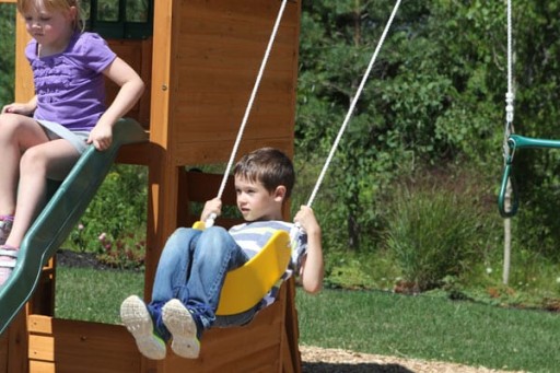 Garden Swing Seat Swings Детская игровая площадка 43503 красный