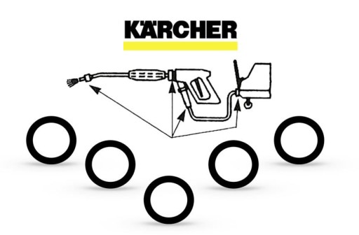 5 комплектов уплотнительных колец Karcher