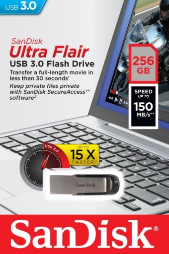 SanDisk Ultra Flair, 256 ГБ