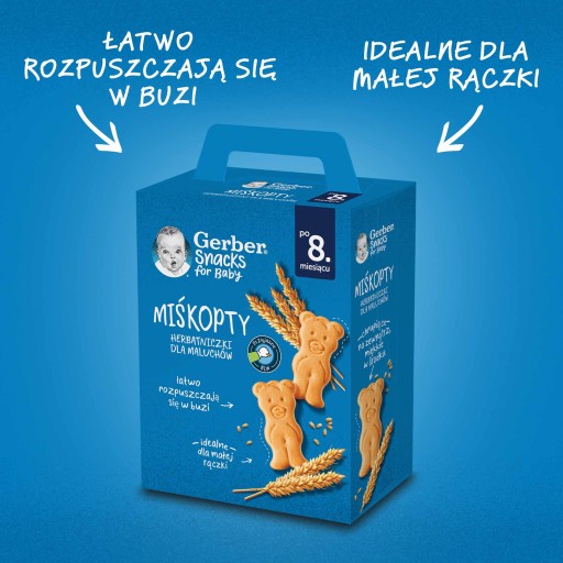 Печенье Gerber BEDDY CUP после 8 месяцев 3х180г