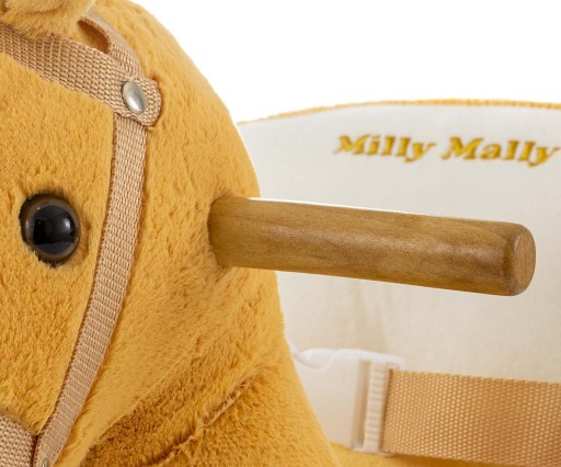 Milly Mally Koń na biegunach/kółkach Polly Light Brown na roczek 12m+