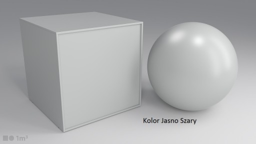 Lada sklepowa 1/2 oszklona LO-600 Jasno Szary