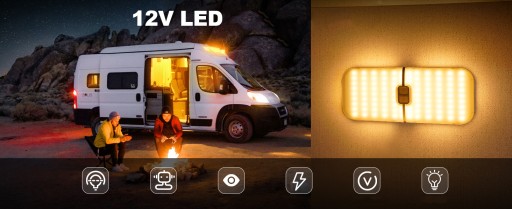 204 LED ПОТОЛОЧНЫЙ СВЕТИЛЬНИК В САЛОНЕ АВТОМОБИЛЯ С ВЫКЛЮЧАТЕЛЕМ, ДИММИРУЕМАЯ 12 В