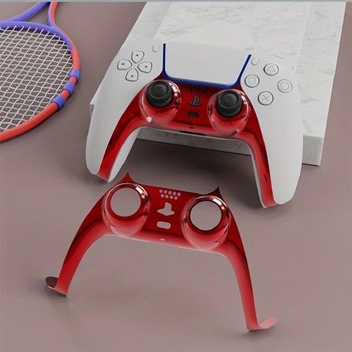 КРАСНАЯ ГЛЯНЦЕВАЯ ДЕКОРАТИВНАЯ ВСТАВКА ПЕРЕДНЕЙ ПАНЕЛИ ДЛЯ PS5 PLAYSTATION5 PAD