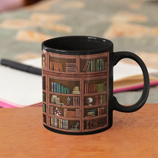 Кружка с книжной полкой 2x мл Кружка New Librarian's Bookworm