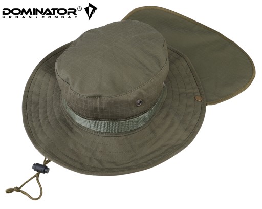 Польская военная шляпа DOMINATOR BOONIE с воротником Rip-Stop OLIVE L