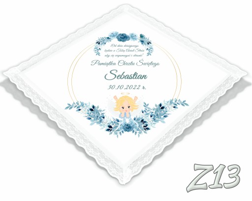 ЭКО халат для крещения с именем и датой BOHO Z
