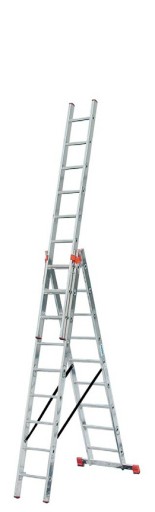 Алюминиевая выдвижная лестница 3х8 Krause Tribilo