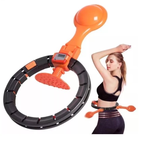 Hula hop HULA ROLL z obciążeniem odchudzające Z LICZNIKIEM