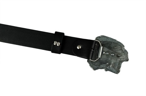 SKÓRZANY PASEK BLAKARDO 4 CM CZARNY APACZ