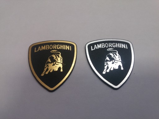 Наклейка-эмблема LAMBORGHINI 27 x 30 мм *ЗОЛОТО