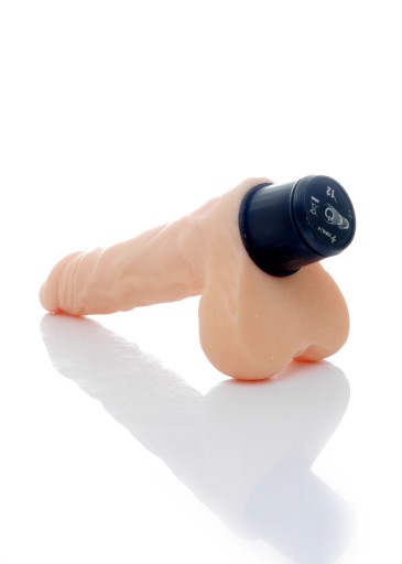 WIBRATOR DUŻY PENIS REALISTYCZNY FUNKCJE PULSACJE