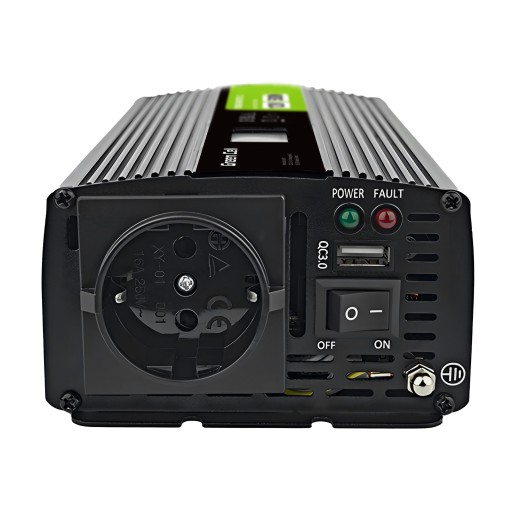 ПРЕОБРАЗОВАТЕЛЬ НАПРЯЖЕНИЯ Green Cell PowerInverter LCD 12В -> 230В 500Вт/1000Вт C