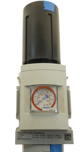 Filtr-regulator ciśnienia Festo MS6-LFR-1/2-D7-C-R-M-RG-AS, 578836