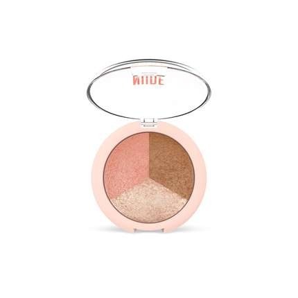 Запеченная пудра для лица Golden Rose Nude Look 3в1