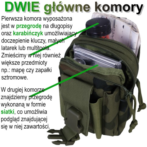 ŁADOWNICA NA MAGAZYNEK KIESZEŃ ZASOBNIK ORGANIZER MORO WOJSKOWY WZ.93