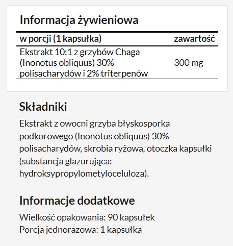APOLLO'S HEGEMONY Chaga 90 kaps. błyskoporek
