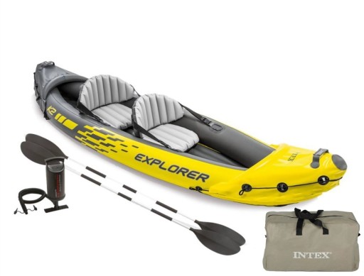 КОМПЛЕКТ ДЛЯ КАЯКА KAYAK EXPLORE + НАСОС + 2 ВЕСЛА INTEX
