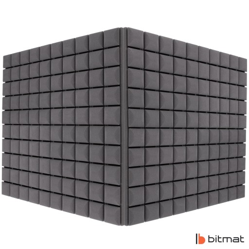 MAT звукоизоляционная акустическая пена CUBES 1м2, поглотитель для отделки стен 5см